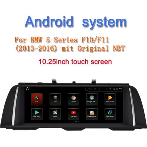 Android 9.0 Special car dvd player for bmw 5 Series F10 F11 2013-2016 mit Original NBT CIC system carplay