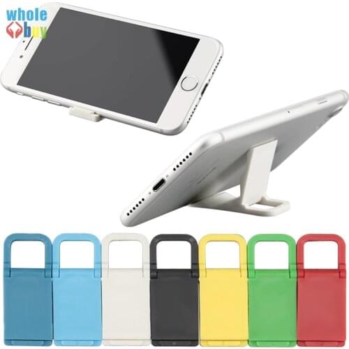 5000pcs/lot Wholesale Mobile Phone Holder Universal Colorful Mini Desk Station Plastic Stand Holder for IPhone Samsung Sony HTC