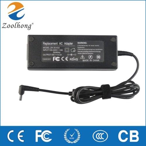 19V 6.3A 6.32120W AC Adapter For Asus N56 N56D N56J N56V N56X NX90 NX90JN NX90JQ N750 N76 N76V N76YI Laptop Charger