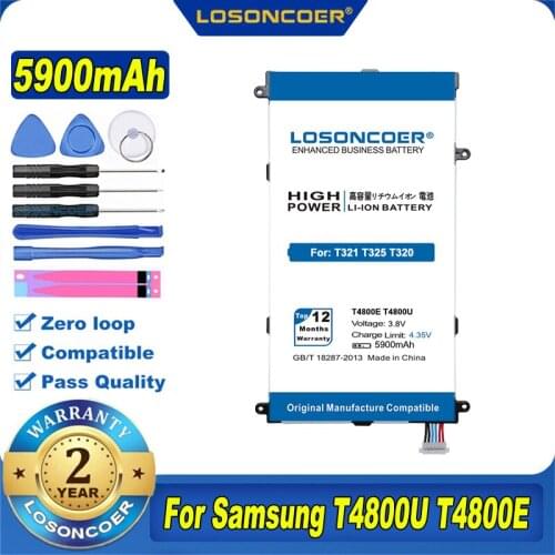 5800mAh T4800E T4800U T4800C T4800K Tablet Battery For Samsung Galaxy Tab Pro 8.4 in SM-T321 SM-T320 SM-T325 T325 T320 T321