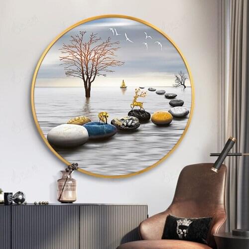 Stone To Run Diamond Painting Restaurant Circle Full Diamond 5D Brick Show Stick Diamond Embroidery Decoration Diamond Painting