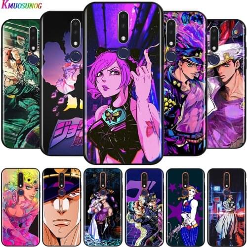 Anime JoJo Bizarre Adventure For OPPO Reno 4 3 ACE A9 A5 F5 F15 Realme C2 K5 K3 R17 Pro 4G 5G 2020 Black Phone Case