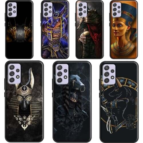 Egypt Nefertiti Anubis Ankh Fundas For Samsung A51 A71 A41 A31 A11 A21S A12 A32 A42 A52 A72 A02 A10 A20 S A50 A70 Case