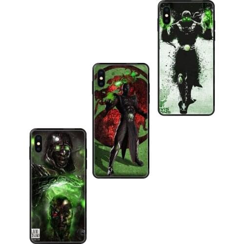 For Samsung Galaxy S5 S6 S7 S8 S9 S10 S10e S20 edge Lite Plus Ultra Black Soft Art Print Cover Case Mortal Kombat Ermac Mens