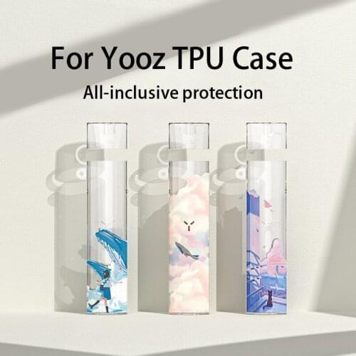For YOOZ Series 1box of transparent protective shell accessories gift lanyard black skin transparent, YOOZ 2 devicesTUP soft box