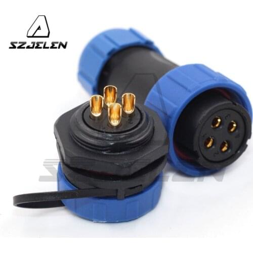 SP2110/SY2112, 4 pin Waterproof Connector IP67 Electrical Connector, Led male and female connectors