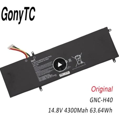 GONYTC GNC-H40 Laptop Battery For GIGABYTE GNC-H40 14.8V 63.64Wh 4300mAh Notebook battery