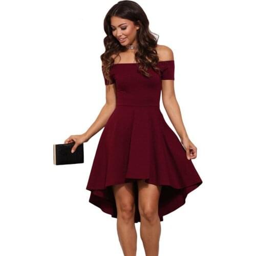Hirigin Hot Women Elegant Summer Casual Off Shoulder Sexy Ladies Party Evening Short Dress
