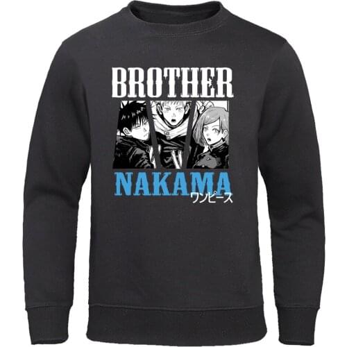 One Piece Monkey D. Luffy Hoodies Japanese Anime Pullover Men Harajuku Hoody Casual Streetwear Straw Hat Kid Mens Sweatshirts