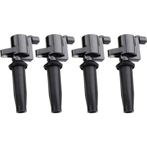 Pack of 4 Ignition Coils for Ford - ESCAPE FOCUS - Mazda - TRIBUTE - Mercury - MARINER - 2.0 2.3 DOHC Fits FD505 DG501 DG504 DG5