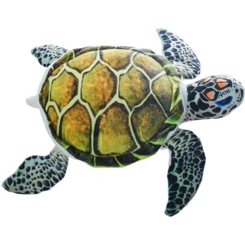 40cm 50cm 60cm Creative Sea turtle Soft Pillow Stuffed Cotton Sea Fish Animal Plush Toys Christmas & Birthday Gift For Children