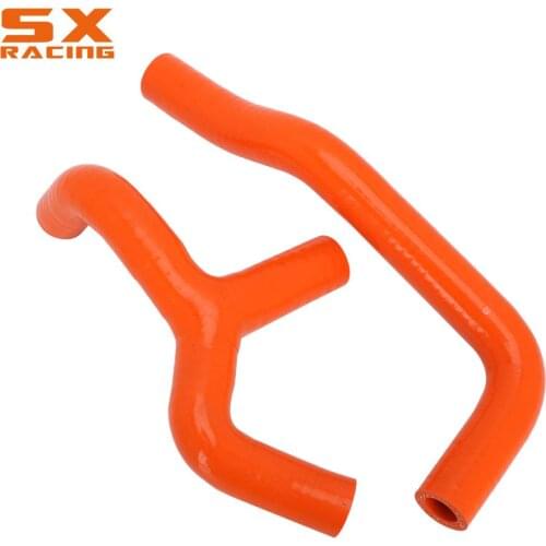Motorcycle Orange Water Pipe Silicone Radiator Coolant Hose For KTM SX 65 SX65 2009 2010 2011 2012 2013 2014 09-14 Dirt Bike