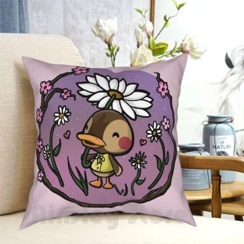 Molly From Animal Pillow Case Printed Home Soft DIY Pillow cover Molly Animal Acnl Dun Duck Villagers Sakura Nintendo