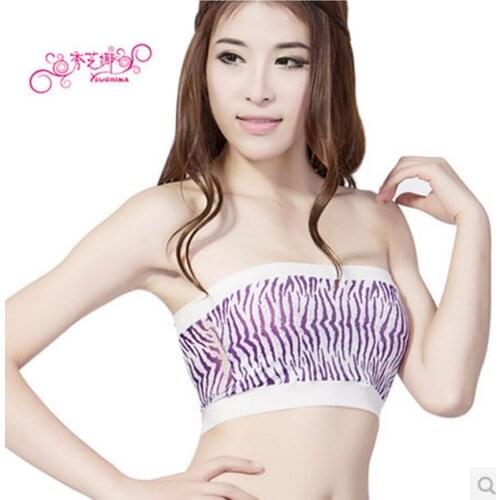 New Fashion Womens Tube Top Lace Elegant Top Bra Sweet Strapess Blouse Elastic Leopard Tube Top Sexy Woman Bralette Crop Top