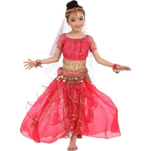 New Style Kids Belly Dance Costume Oriental Dance Costumes Dancer Clothes Indian Dance Costumes For Kids 3pcs and 7pcs/set