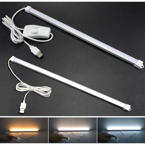 DC 5V USB cable LED book light Portable USB Port LED Rigid Bar Light Home Emergency Lighitng Reading Study night Lamp tube Bulb
