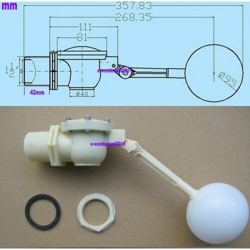 1 1/2" Float Valve for HydroLogic,Ponds,Pool&SPA,Water Trough Cattle Auto Filler