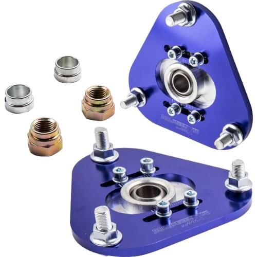 2 Pcs Front Steel Camber Plates Coilover Alignment Kit for Toyota Celica 2000-2006