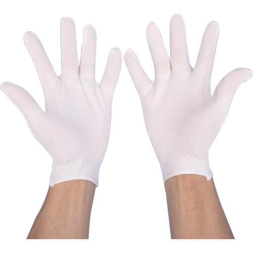 600pcs New White Cotton Ceremonial gloves for male female Serving 1 Waiters drivers Jewelry Gloves #36712