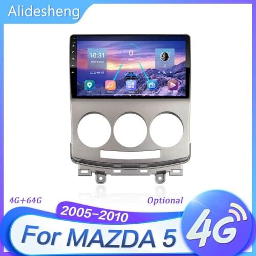 For Mazda 5 2005-2010 Android 9.1 Car Multimedia Player Navigation 4G+64G 2 din DSP WIFI Car Radio Video Player