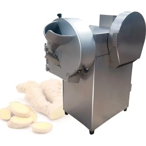 Factory Sales Multifunctional Vegetable Cutter For Chili Onion Ginger Stainless Steel Double Head Vegetable Cutting Machine