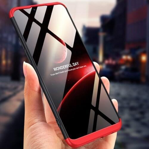 OPPO A 5 A5 CPH1809 Case 360 Degree Full Body Protected Matte Hard Cover Phone Case for OppoA5 AX5 CPH 1809 6.2" with Glass Film