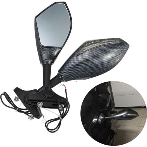 For Honda CBR 600 RR 03-10, CBR 1000RR 04-07, CBR 125R 150R 250R 2011-, CBF1000 2010-2011 LED Turn Signals Rear View Side Mirror