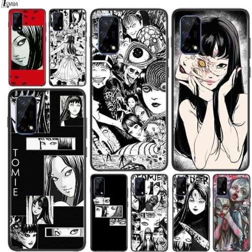Junji Ito Tomie for OPPO Realme V15 X5 X3 X50 X7 X2 C17 C11 C3 C2 7 7i 6 6S 6i 5 Narzo 20 Pro Black Phone Case