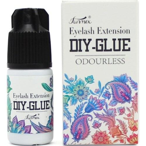 Funmix 5ml Eyelash Extension Glue Prevent allergy 1-3s fast drying Lash Glue Black Adhesive Retention Long Last