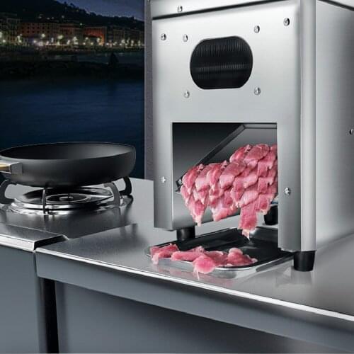 Stainless Steel Slicer Wire Cutter Fully Automatic Meat Grinder Sliced Meat Dicing Machine Electric Commercial Meat Slicer