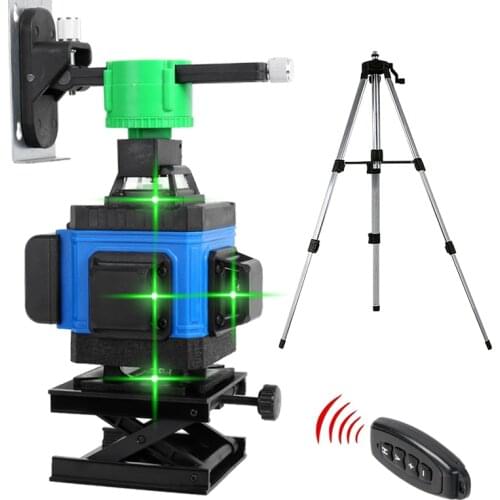 Multifunctional 12/16 Lines 3D/4D Laser Level Self-Leveling 360 Horizontal And Vertical Cross Super Powerful Green Laser Levels