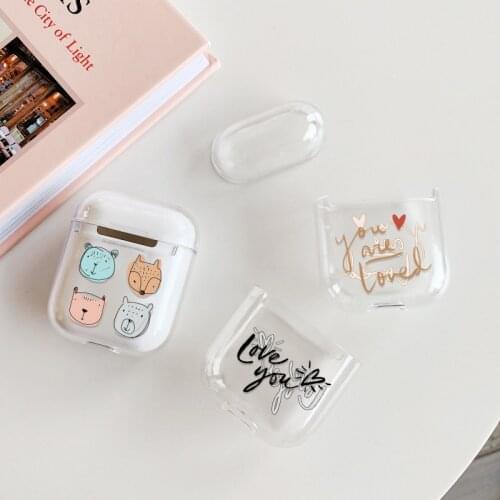 Cartoon Case For Apple airpods Cute Wireless Bluetooth Earphone Case For Apple Airpods Headphone Hard Protective Cover Case