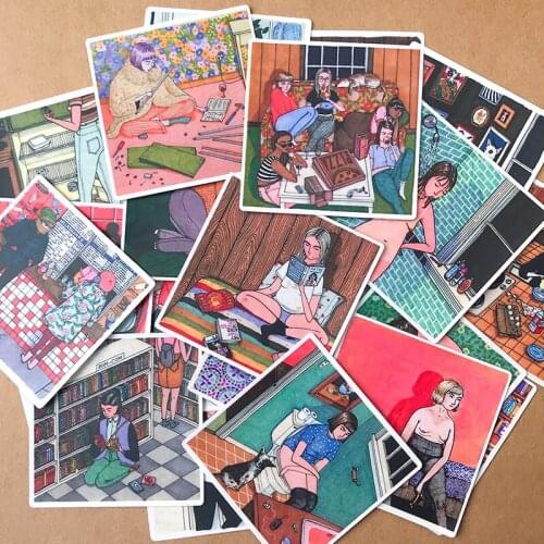 24PCS Bill label Sticker Decoration DIY Ablum Diary Scrapbooking Label Sticker Cute Stationery