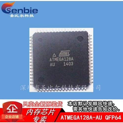 New10piece ATMEGA128A-AU 8 AVR TQFP-64 Memory IC