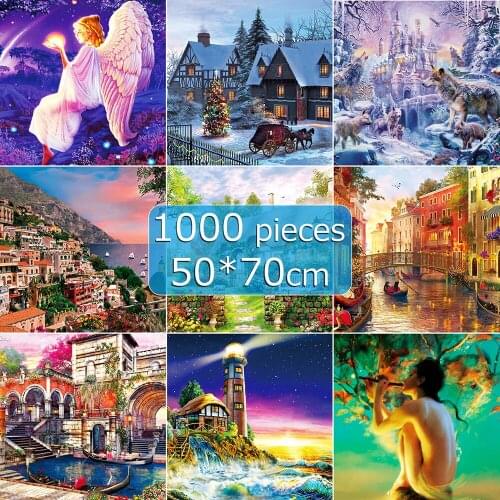 Jigsaw puzzle 50*70 cm puzzle 1000 pieces Assembling picture Landscape puzzles toys puzzle game 1000 piece puzzles for adults
