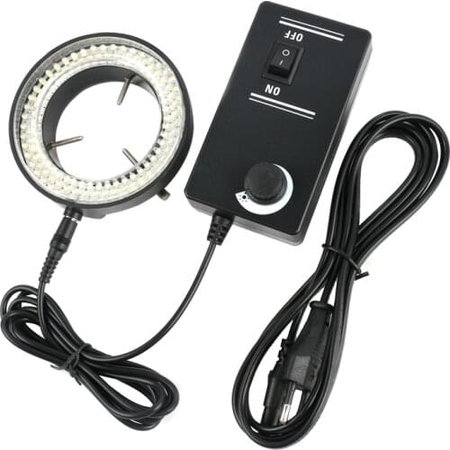 5W 100V-240V Adjustable LED Ring Light Microscope Illuminnator Lamp For Trinocular Binocular Stereo Microscope Digital Camera