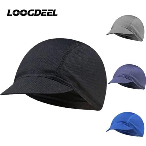LOOGDEEL Cycling Cap Breathable Mesh Soft Comfortable Sweat-absorbing Wicking Outdoor Sports Fishing Running Hat Headwear