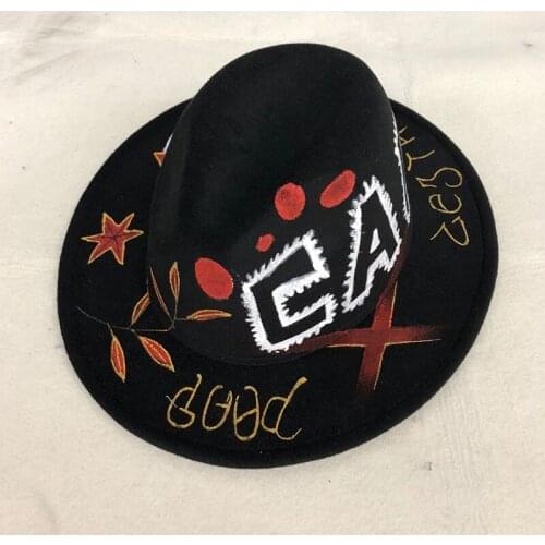 Simple Women Men Wool Print Vintage Gangster Trilby Felt Fedora Hat With Wide Brim Gentleman Elegant Lady Winter Autumn Jazz Cap