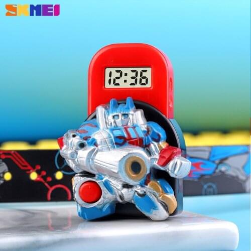 SKMEI Cartoon Digital Watches For Children Brand Luxury Robot Style Kids Clock For Gift Time Date Display Electronic Wristwatch