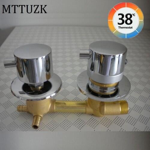 MTTUZK wall mounted 2/3/4 Ways water outlet brass constant temperature mixing valve Shower room thermostatic faucet