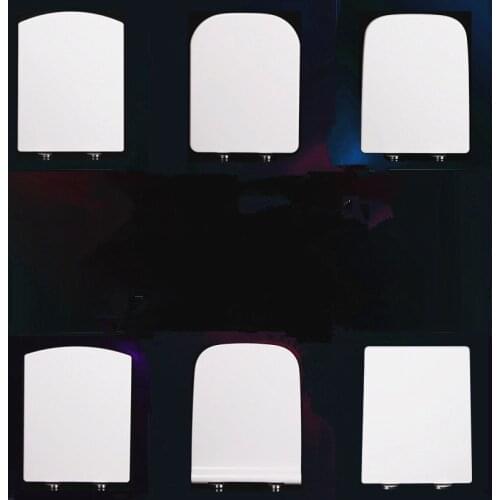 High quality Universal toilet seats cover,urea-formaldehyde resins UF Board thickened Square Slow-Close toilet seats lid