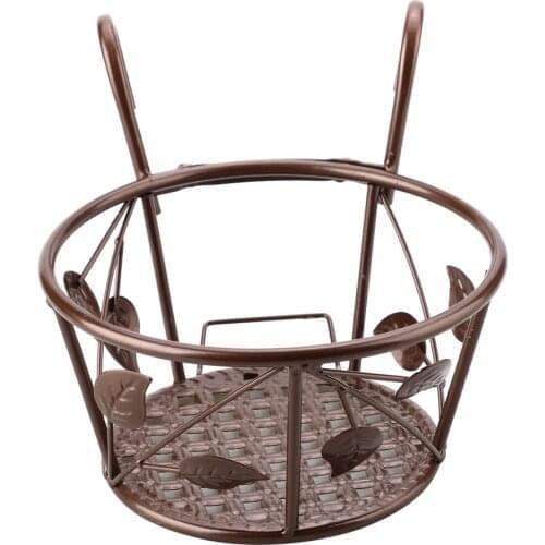 1Pc Iron Art Hanging Baskets Flower Pot Balcony Hanging Plant Round Racks Railing Fence Outdoor Window Bonsai Stand Decoration