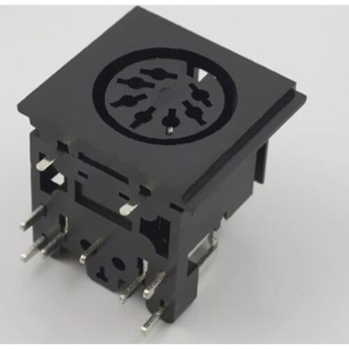 10pcs-100pcs S Terminal Plug Connector 7-pin Socket S Terminal Female DS-7-03 Plug-in DIP Terminal Connector