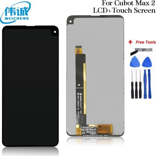 100% Tested Original For Cubot Max 2 LCD Display and Touch Screen Assembly Repair Parts With Tools And Adhesive For Cubot Max 2