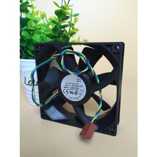 2PCS Original FAN FOR HP XW9300 Delta AUB0912HH DC 12V 0.40A 411456-001 9025 90X90X25MM 9cm 4-line Server Cooling Fan 411456-001