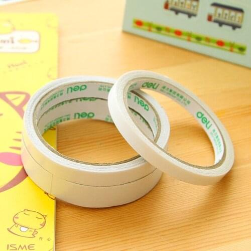 2 pieces/lot) 0.9cm Wide Double Sided Tape Strong Adhesive Tape Office& School Supplies Scrapbooking Masking Tape