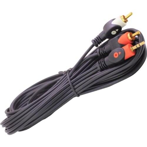 2 RCA MALE + 3.5 MM ST MALE 5 METRE 1. QUALITY BOXED ELEKTROMER