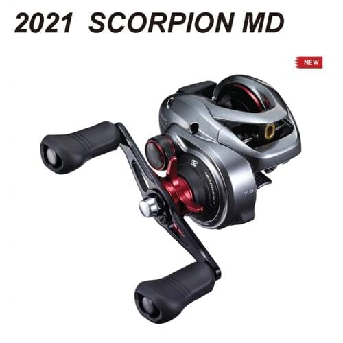2021 Original SHIMANO SCORPION MD Giant Fishing Baitcasting Reels 300XG 301XG 300XGLH 301XGLH Left Right Hand Saltwater Wheel