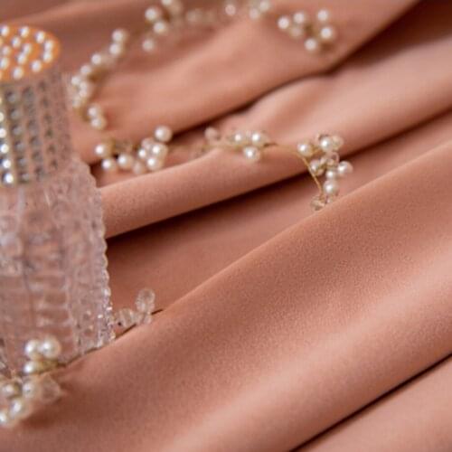 2021 Popular Curtain Full Shading Nordic Minimalist Bedroom Light Luxury Shade Velvet Curtains for Living Room