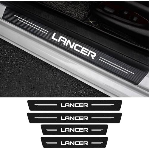 4Pcs For Mitsubishi Lancer CJO CSO CYO 2021 2020 2019 2018 2017 2016 2015 2014 2013 2012 Car Door Threshold Sticker Accessories